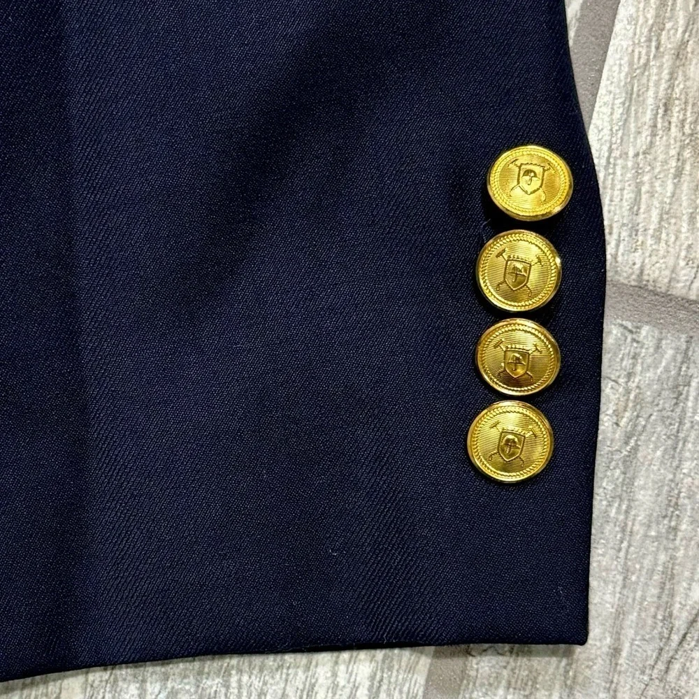 Lauren Ralph Lauren Men’s Two Button Blazer, Navy‎ Blue Gold Button size 44L